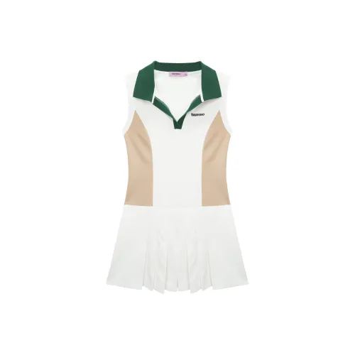 UNVESNO Green Rattan, Песочно-белый Женские Длинные Платья с Рукавами