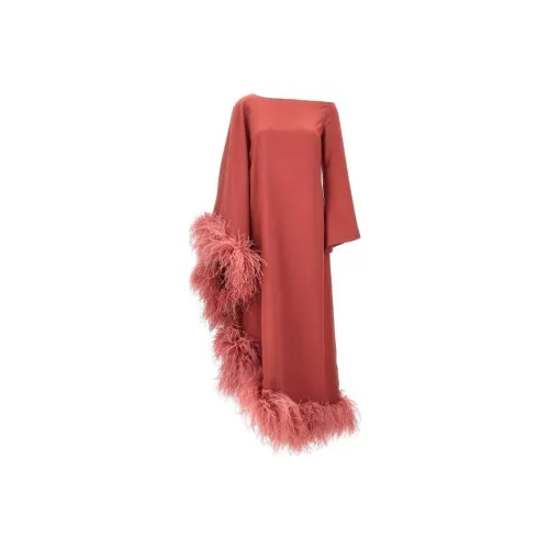 TALLER MARMO Red Женские Длинные Рукава Платья
