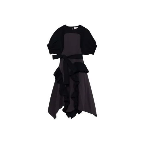 Vivienne Westwood Black Женские Короткие Платья с Рукавами
