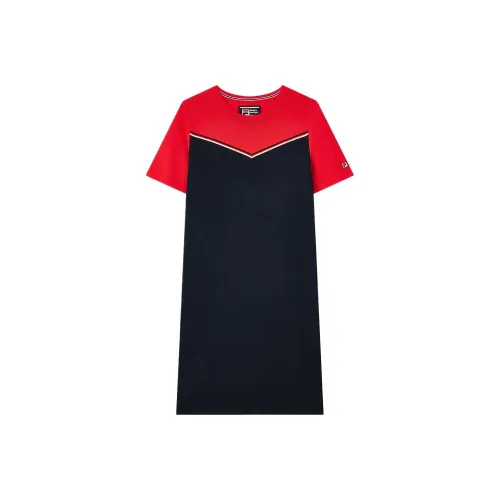 FILA Modern Короткий рукав Платье Женское Легенда Красный