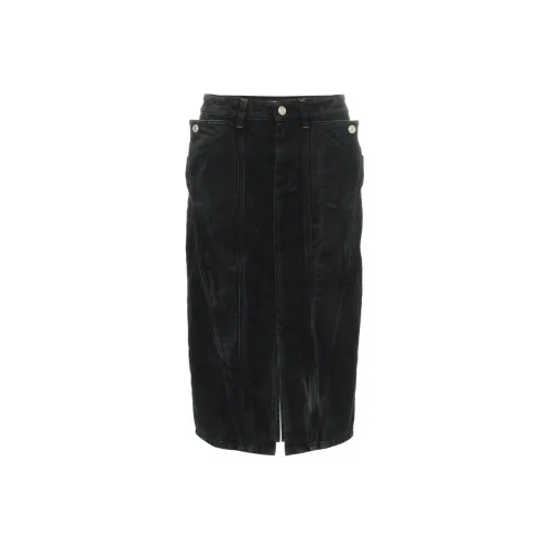 GIVENCHY Деним Длинный Юбка Женские Черный