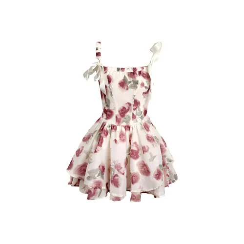 COSYISM Slip Платье Женское Розовый Персиковый Наполнитель