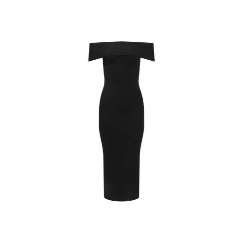 ALTUZARRA SS24 Короткое платье с короткими рукавами женское черное