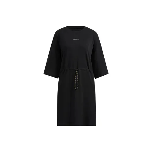 ADIDAS NEO Короткий рукав Платье Женское Черное