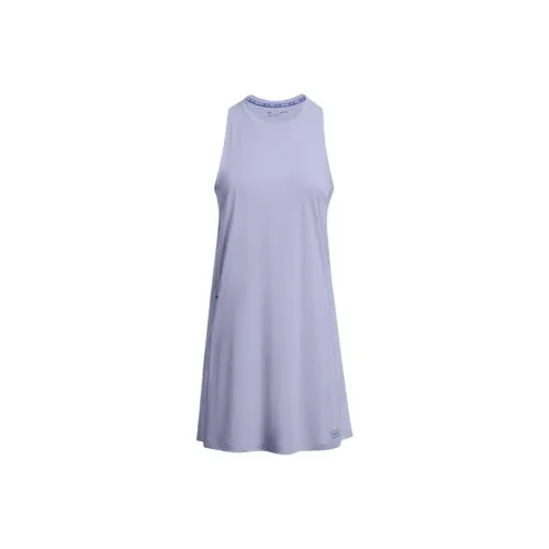 Under Armour Fish Light Blue Purple Women's Sleeveless Dresses