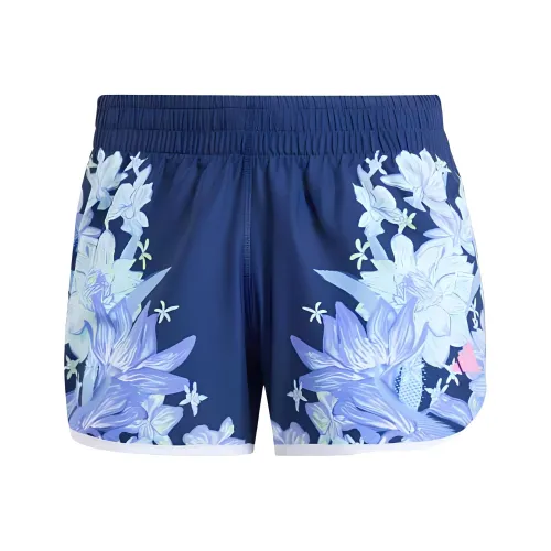 Adidas OWN THE RUN Повседневные шорты Женские Темно-синий Полу-блестящий Аква-зеленый Полу-кобальтовый синий Прозрачный Лимон