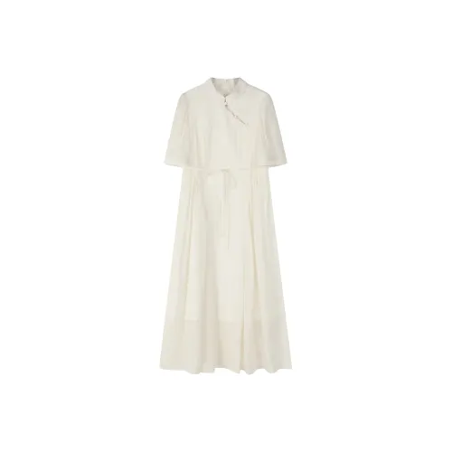 THE SEA LIFE Короткий рукав Платье Женское Заварной