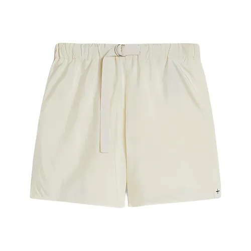 JIL SANDER SS25 Повседневные шорты Женские Яичный белый