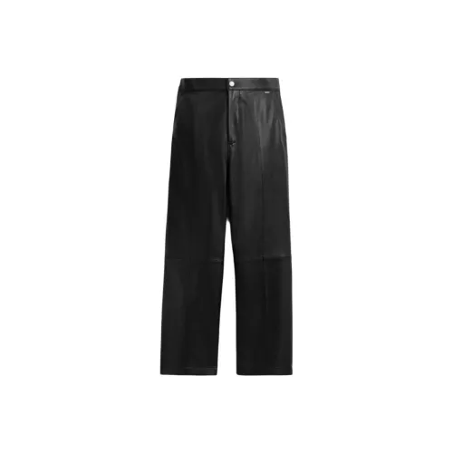 COACH Кожаные штаны женские черные