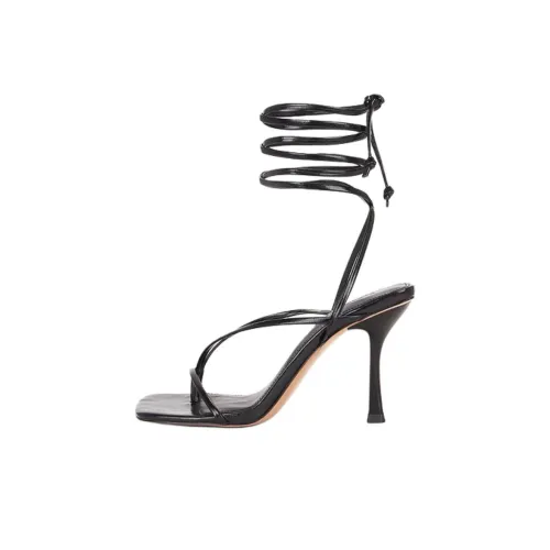 STEVE MADDEN Athea one Ремень Сандалии 9 см Женские Черный