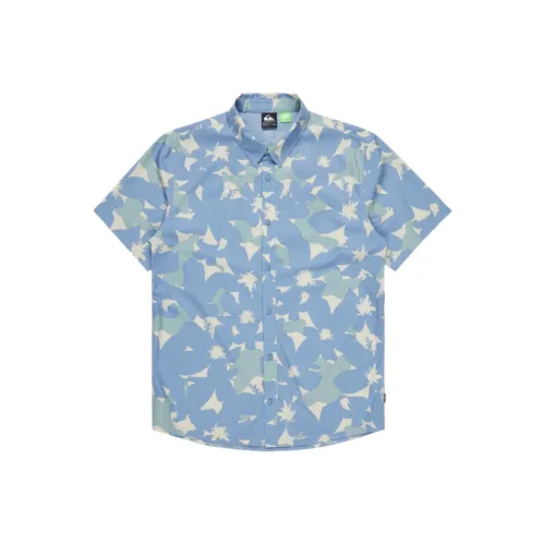 Quiksilver Handtman Рубашка Мужская Синяя