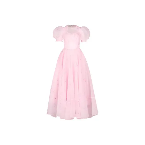 Selkie Коллекция SS23 Короткий рукав Платье Женское Светло-фиолетовое Desserine с принтом