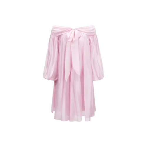 CHICHY CHICHY Размер Сестра Коллекция Длинный рукав Платье Женское Светло-розовое