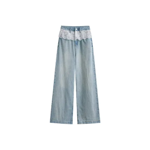 SKYA Светло-синие Женские Джинсы