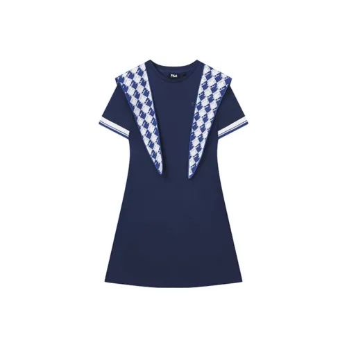 FILA Slip Платье Женское Стандартное Белое