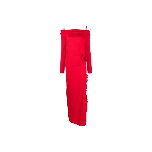 Blumarine Red Женские Длинные Платья с Рукавами