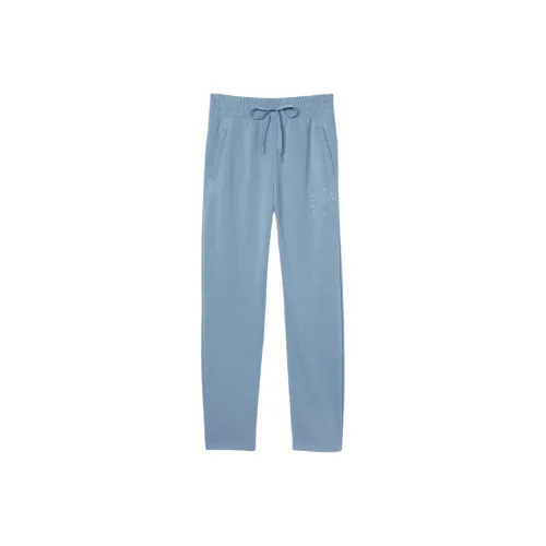 Victoria's Secret Розовые Вязаные Спортивные Штаны Женские Светло-Синие