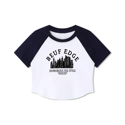 BEUF Реглан-рукав Т-рубашка Женская