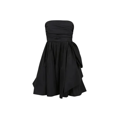 PINKO SS23 Sleeveless Dress Women's Black PINKO SS23 Без рукавов Платье Женское Черное