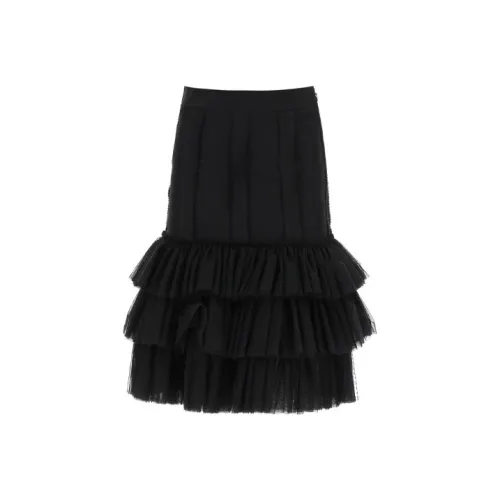 MOSCHINO Черные Женские Повседневные Длинные Юбки