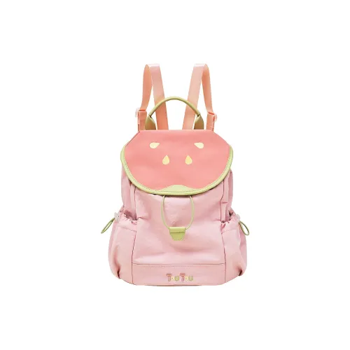 TOUTOU Ткань Рюкзак Средний Женский Розовый Гуава
