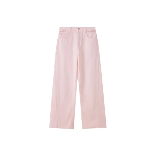 SHUIYUNJIAN Джинсы Женские Светло-розовые