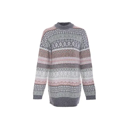 LIANCAN Длинное платье с длинными рукавами женское многоцветное