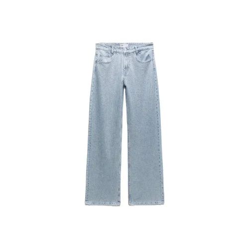 ZARA Синие Женские Джинсы