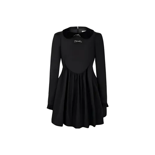 JORYAweekend Длинное платье с длинными рукавами женское обсидиановый черный