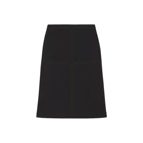 Burberry SS22 Повседневный Длинный Юбка Женские Черный