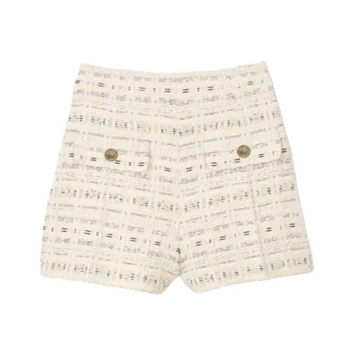 Sandro Chinese New Year Series Повседневные шорты Женские Бежевые