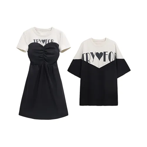 Tryforlove Комплект для пары One Платье One Юбка Черный