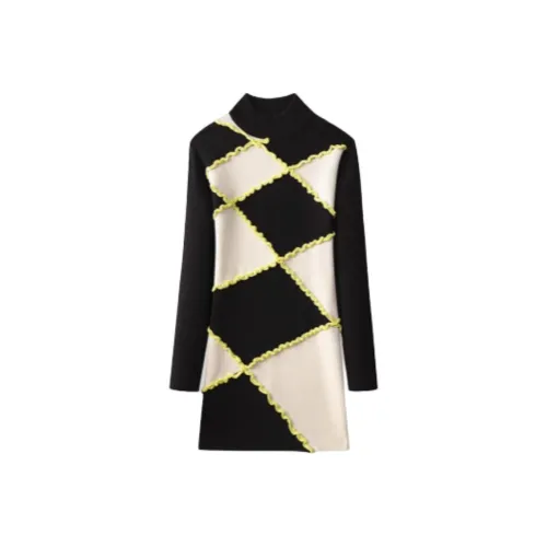 MINNANHUI Длинное платье с длинными рукавами женское многоцветное