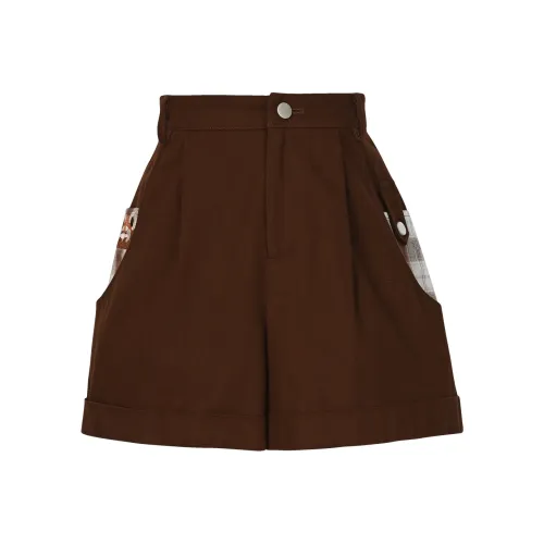 SNBL Повседневные шорты женские темно-коричневый