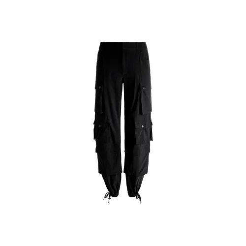 ALICE+OLIVIA SS24 Карго Брюки Женские Черные