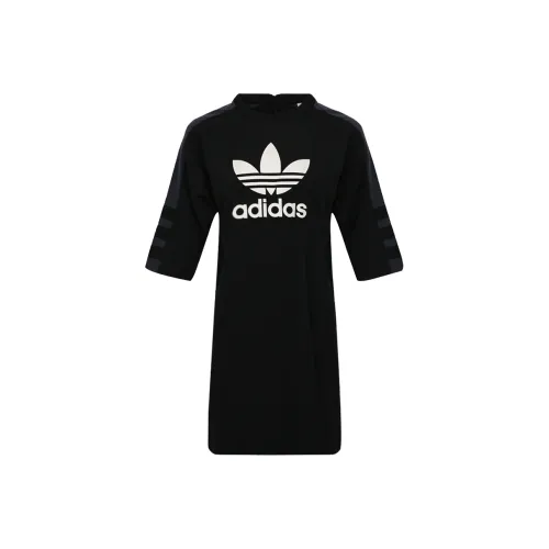 adidas originals Black Женские Длинные Рукава Платья