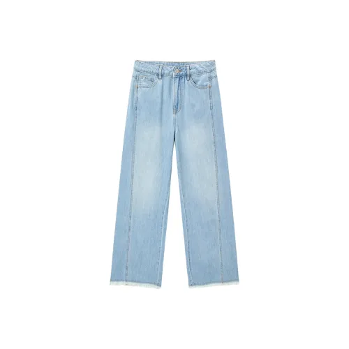 LEDIN Джинсы Женские Светлый Деним