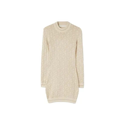 PALM ANGELS Белое Женское Длинное Платье с Рукавами