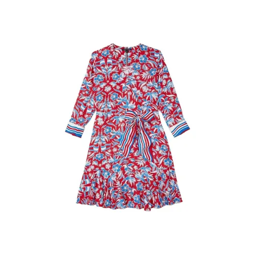 Tommy Hilfiger Red Женские Длинные Рукава Платья