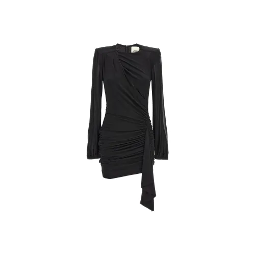 ISABEL MARANT Черное Женское Длинное Платье с Рукавами