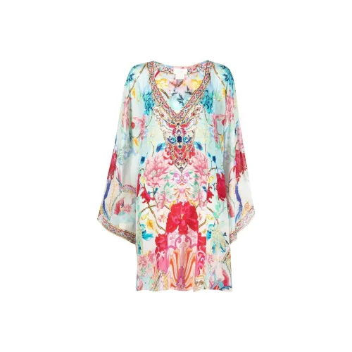 CAMILLA Длинное платье с длинными рукавами женское многоцветное