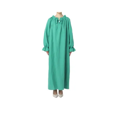 PLAGE FW24 Длинное платье с длинными рукавами женское саксонский синий