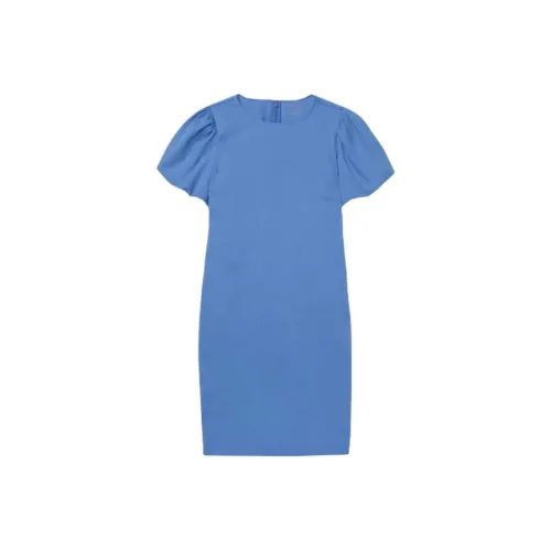 Kate Spade SS25 Короткий рукав Платье Женское Синее