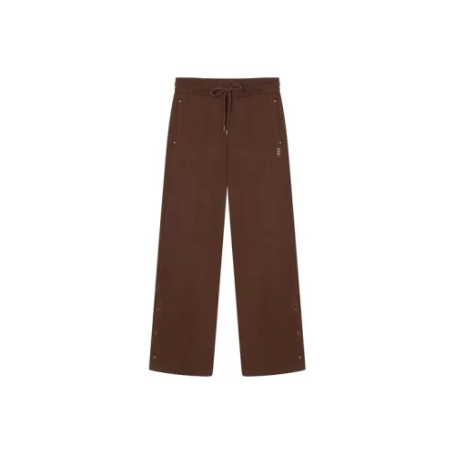 Teenie Weenie Вязаные Спортивные Штаны Женские Коричневые