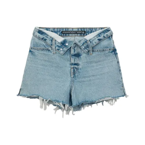 alexander wang Синие Женские Джинсовые Шорты