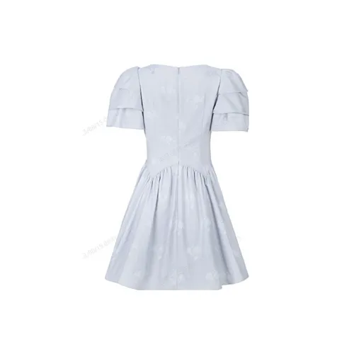 AIVEI Пыльно-серый Женские Короткие Платья с Рукавами