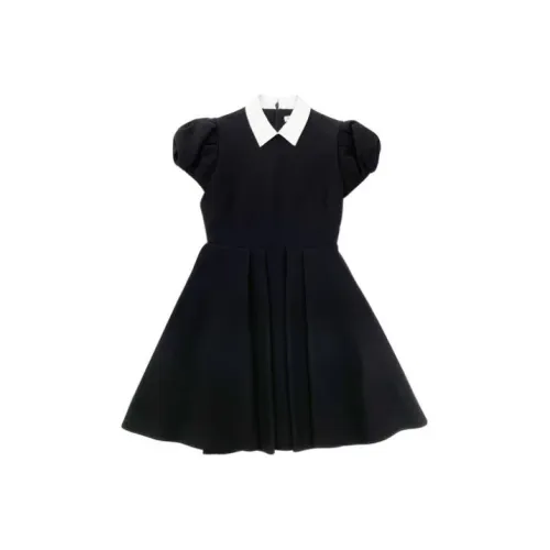 DIOR Black Женские Короткие Платья с Рукавами