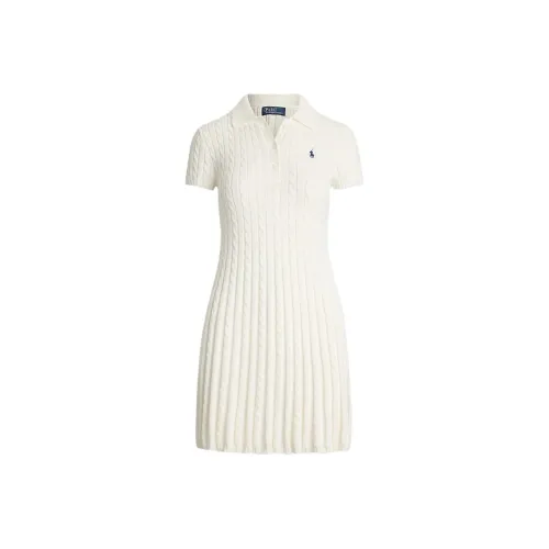 Polo Ralph Lauren Короткий рукав Платье Женское Белое