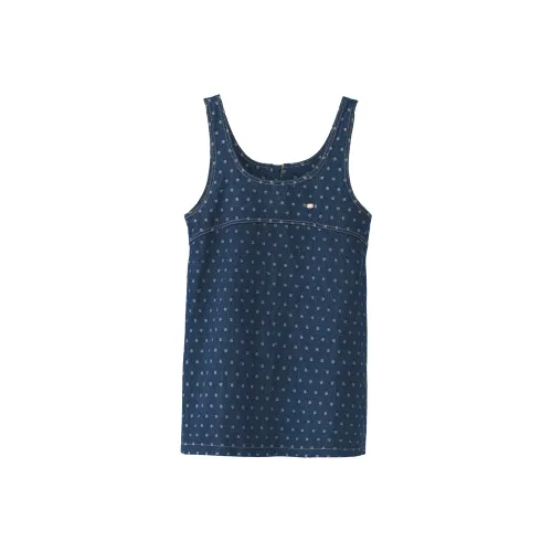 Fstudio Деним Юбка на подтяжках Женская Синяя