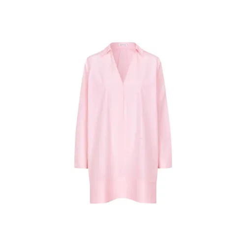 Saks Potts Длинное платье с длинными рукавами женское розовое